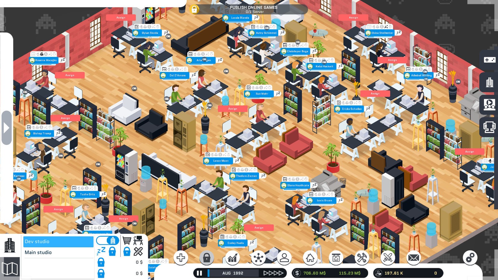 City Game Studio: a tycoon about game dev | Gamin