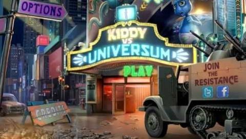Kiddy VS Universum | Main menu: visual animation and sound
