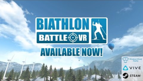 BIATHLON BATTLE VR | Gameplay Steam Trailer (HTC Vive, WMR)